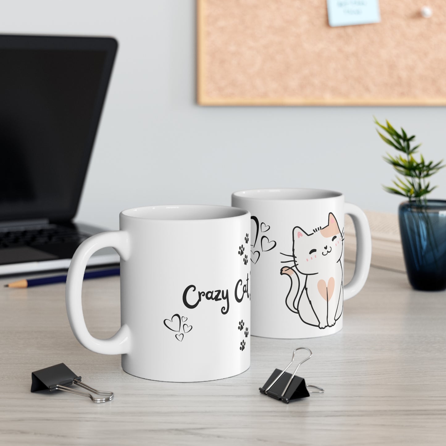 Crazy Cat Ladies Elegance Mug, Cat coffee mug, Cat ceramic mug