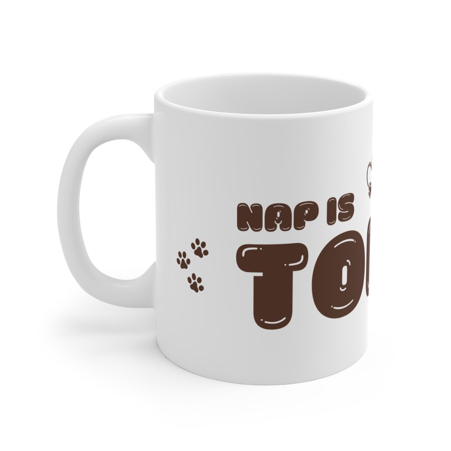 Adorable cat mug,Nap is Today, Ceramic Cat mug