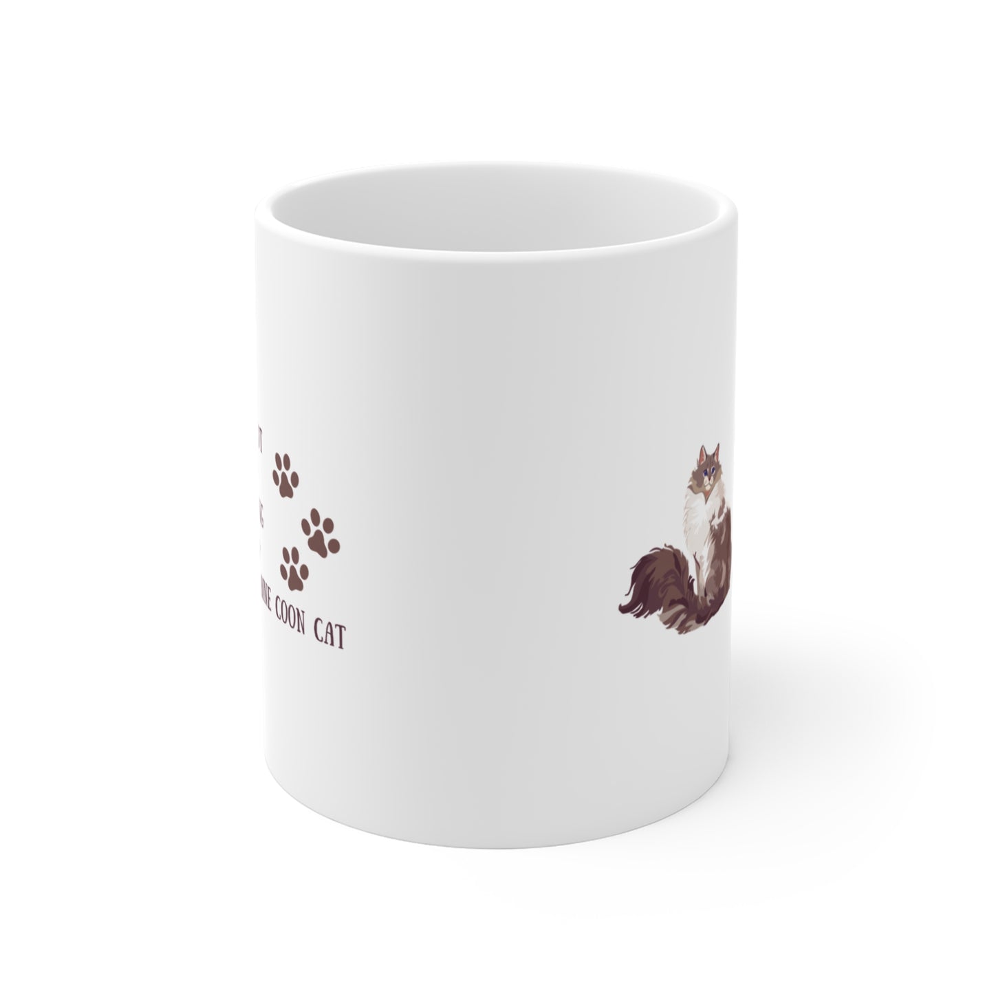 Mug 11oz, I'm not yelling maine coon cat mug, Cat coffee mug, Cat ceramic mug