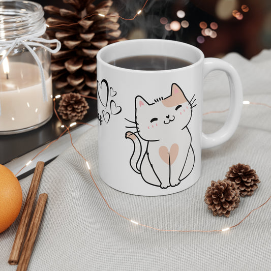 Crazy Cat Ladies Elegance Mug, Cat coffee mug, Cat ceramic mug