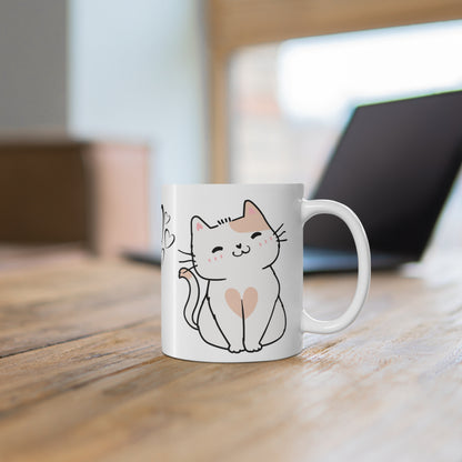 Crazy Cat Ladies Elegance Mug, Cat coffee mug, Cat ceramic mug