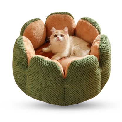 Warm Pet Blossom Bed, Soft Plush Kennel