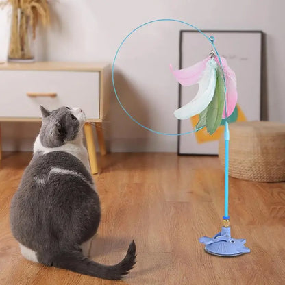 Interactive Cat Toy with Super Suction Cup