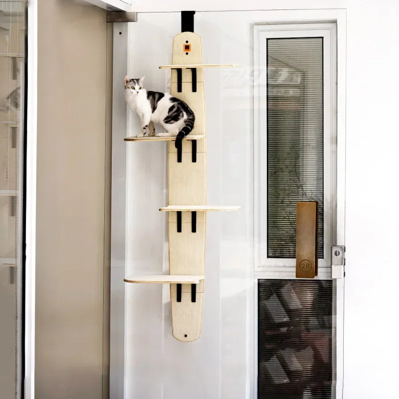 Multi-Level Door Hanging Cat Climber