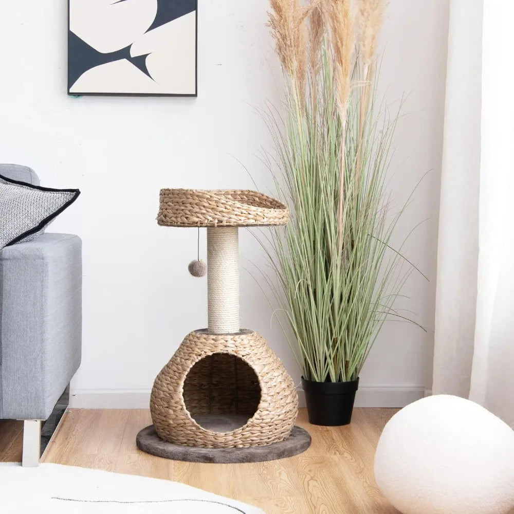 Modern Cat Tree with Sisal Post