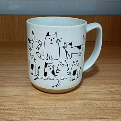 Super Cute Hand-painted Ceramic Coffee Mug,  Cartoon Coffee Mug, Free Shipping