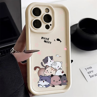 Cartoon Cat Soft Silicone Case