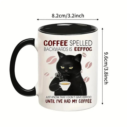 11oz Coffee Spelled Backwards Coffee Mug