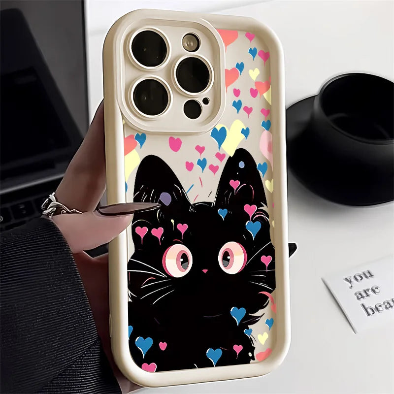 Cartoon Cat Soft Silicone Case