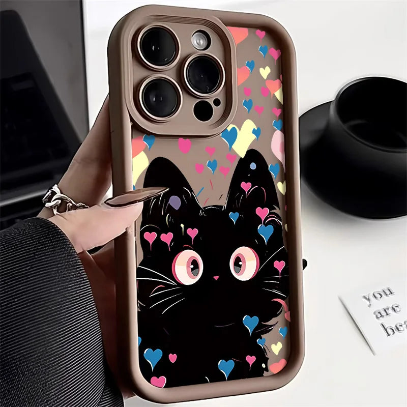 Cartoon Cat Soft Silicone Case