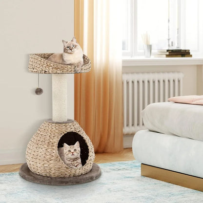 Modern Cat Tree with Sisal Post