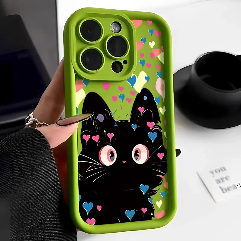 Cartoon Cat Soft Silicone Case