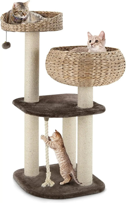 Modern Cat Tree with Sisal Post