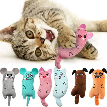 Cute Cat Toys Funny Interactive Plush Catnip Toy