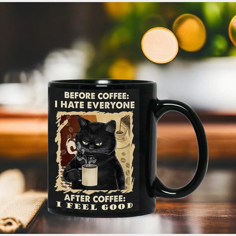 That what I do Black Cat Coffee Mug, 11oz Ceramic Mug, Free Shipping