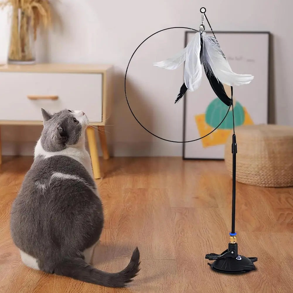 Interactive Cat Toy with Super Suction Cup