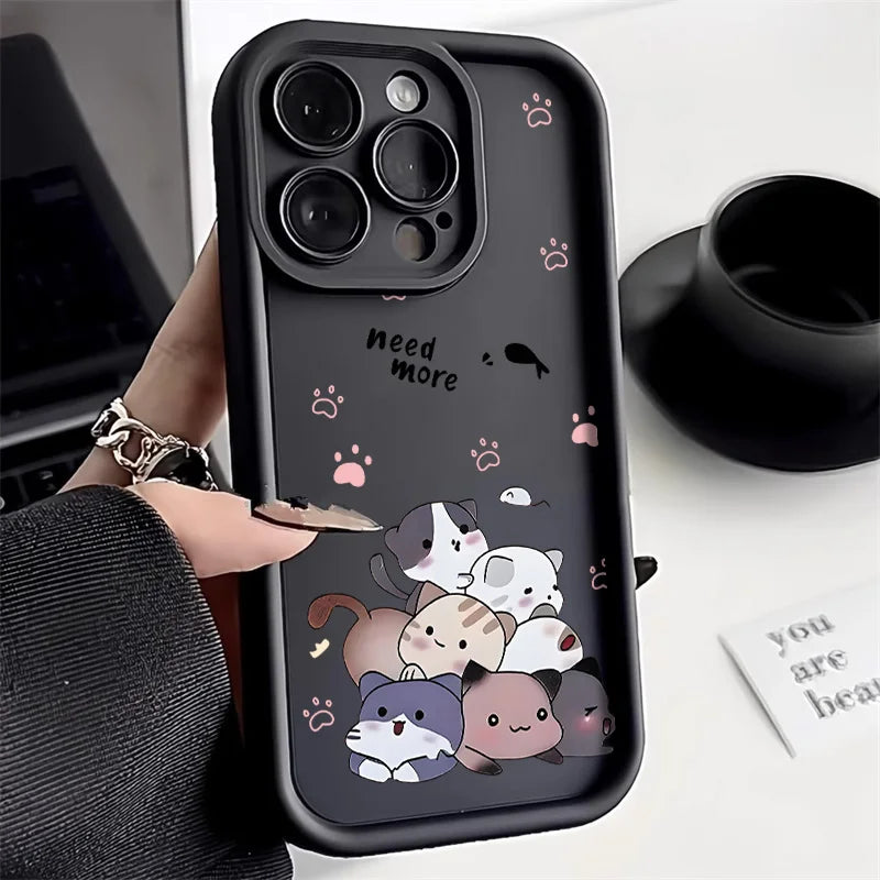 Cartoon Cat Soft Silicone Case