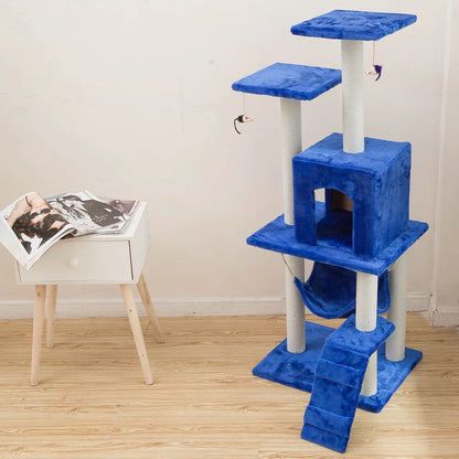 Top Pet Furniture with Scratcher and Cozy Cat House