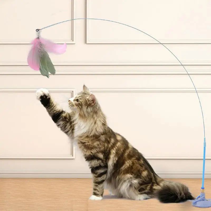 Interactive Cat Toy with Super Suction Cup