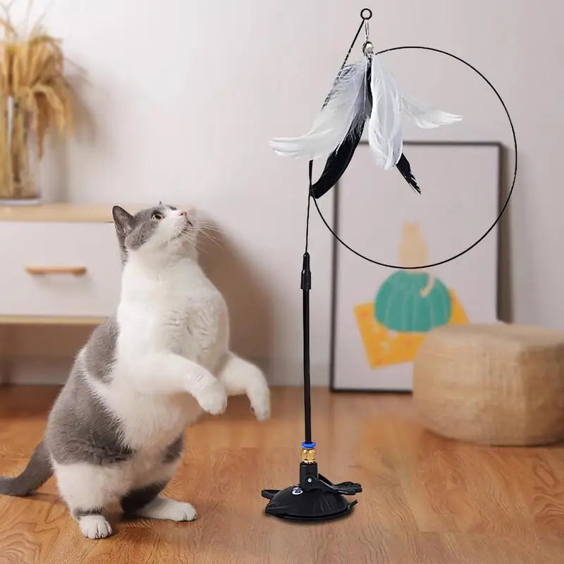 Interactive Cat Toy with Super Suction Cup