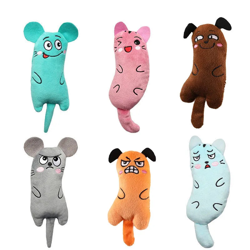 Cute Cat Toys Funny Interactive Plush Catnip Toy