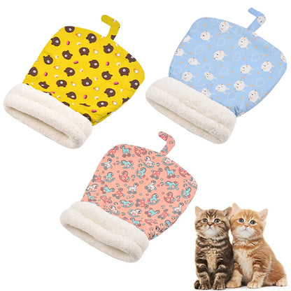 Cozy Cat and Puppy Sleeping Bag, Soft Fluffy Winter Quilt Bed