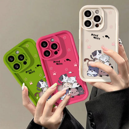 Cartoon Cat Soft Silicone Case