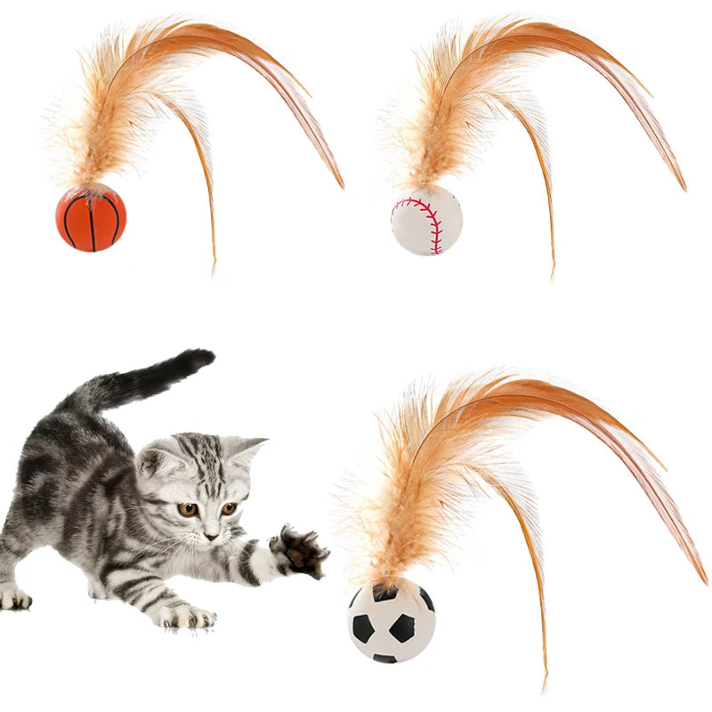 Feather Chase Cat Ball