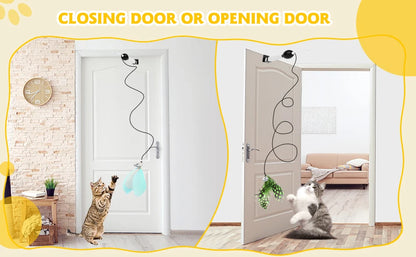 Door Hanging Automatic Interactive Cat Toy