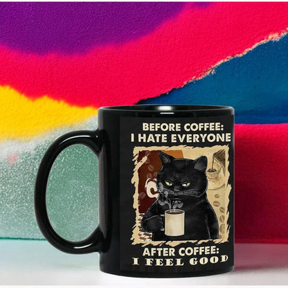 That what I do Black Cat Coffee Mug, 11oz Ceramic Mug, Free Shipping