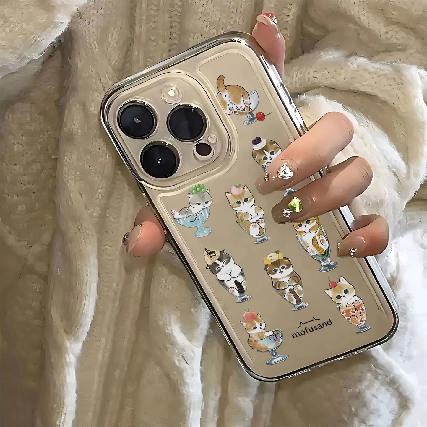 Cute Mofusands Cat Case