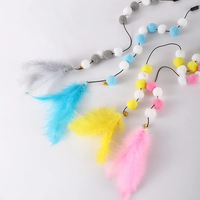 Multicolour Feather Cat Teaser Toy