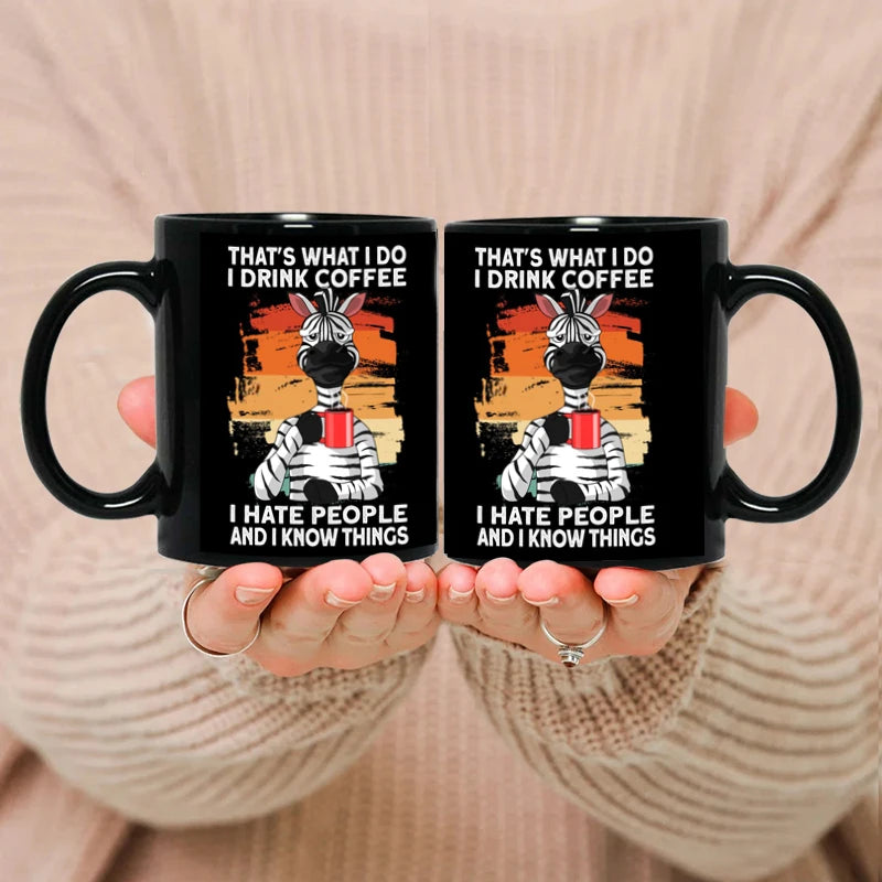 That what I do Black Cat Coffee Mug, 11oz Ceramic Mug, Free Shipping