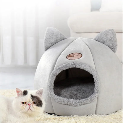 Deep sleep cozy indoor cat bed, free ship